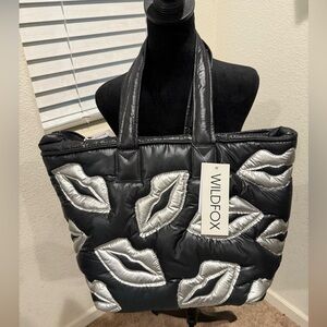 Wildfox large puffy lips‎ tote bag